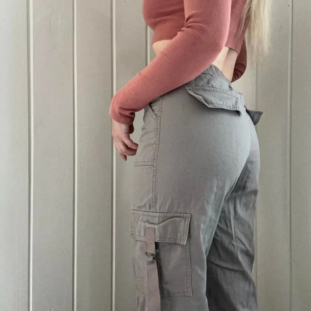 Gorp Core Wide Leg Utility Pants - Greige No Boundaries size XS